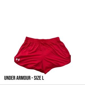 EUC Red Under Armour HeatGear shorts